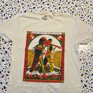 Comfort Colors Cream Iron & Wine Graphic Short Sleeve Tee